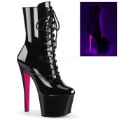 Pleaser(�ץ꡼����) SKY-1020TT �졼�����åץ��󥯥�֡��� ���硼�ȥ֡��� ���ʥ��� �����ɥ��å� 7inch Heel, 2 3/4inch PF������