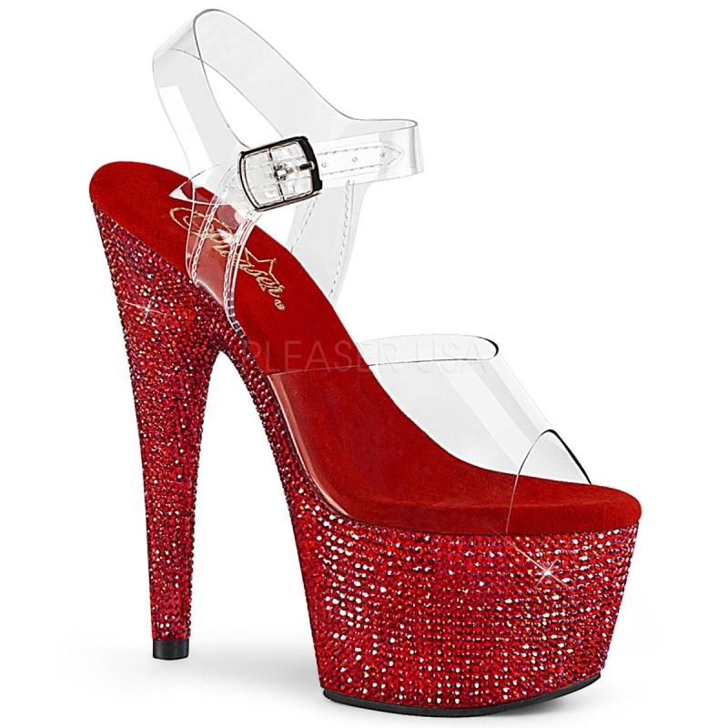 Pleaser(�ץ꡼����) BEJEWELED-708DM �饤�󥹥ȡ��󥵥���� ���ꥢ����å� ������