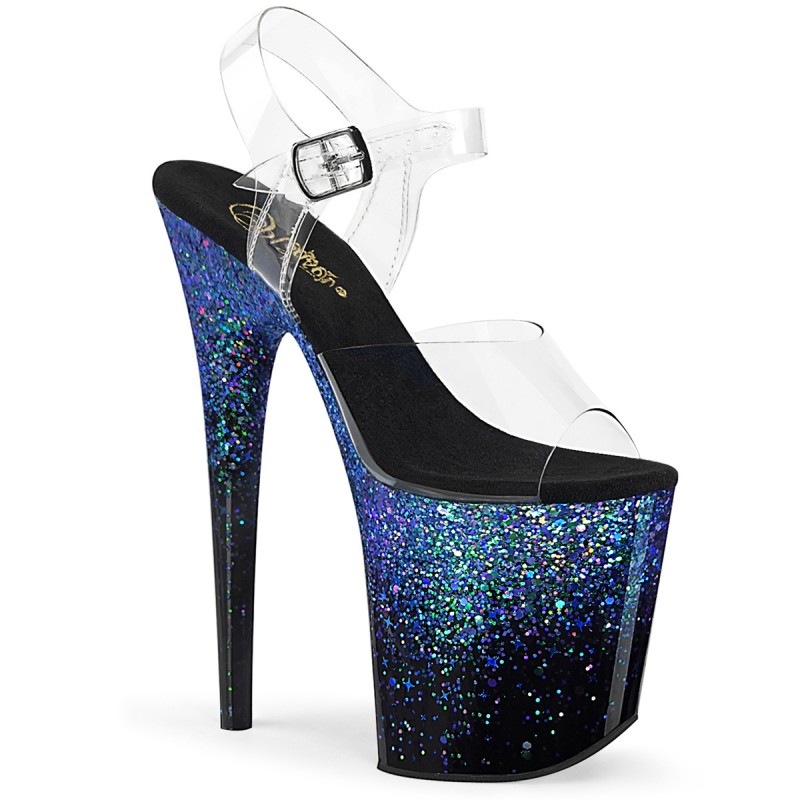 Pleaser(�ץ꡼����) FLAMINGO-808SS �ե�ߥ� Ķ���쥵����� ��20cm�ҡ��� ���ꥢ�������֥롼 �ޥ������å���������