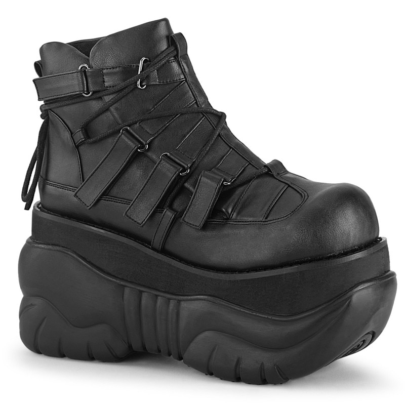 Demonia(�ǥ�˥�) BOXER-13 ���쥹�ˡ����� 4inch PF Ankle Bootie w/ Hook N' Loop Straps #Men's/Unisex������