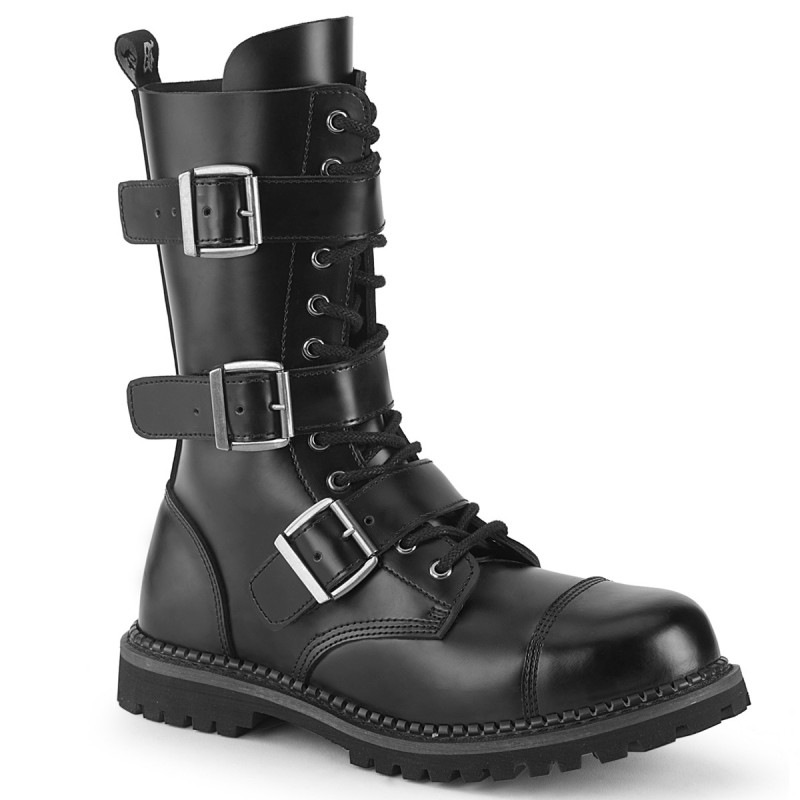 Demonia(�ǥ�˥�) RIOT-12BK ���ƥ�����ȥ� �Хå��륹�ȥ�åס��Ԥ߾夲�֡��� 12������å� ����Хåȥ֡��� �ܳ׹� #Men's/Unisex������