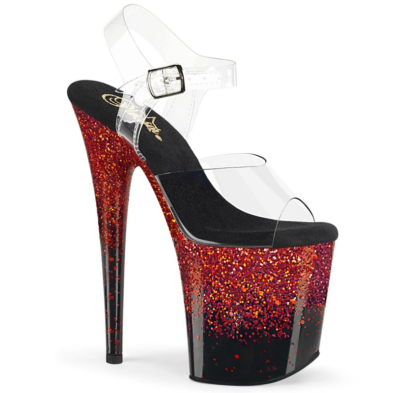 Pleaser(�ץ꡼����) FLAMINGO-808SS �ե�ߥ� Ķ���쥵����� ��20cm�ҡ��� ���ꥢ��������å� �ޥ������å���������
