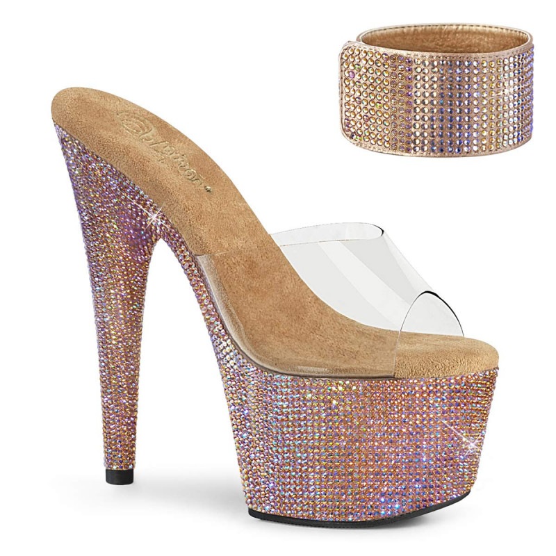 Pleaser(�ץ꡼����) BEJEWELED-712RS ���󥯥륫���դ�(ʬΥ��) �饤�󥹥ȡ�����쥵����� ���ꥢ��������������ɢ�����
