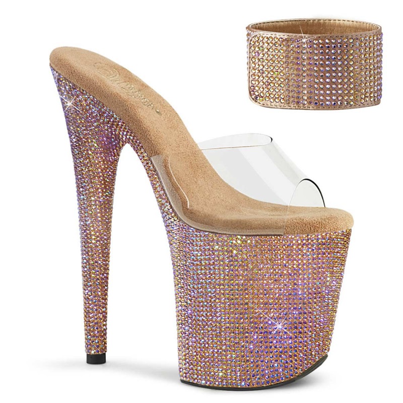 Pleaser(�ץ꡼����) BEJEWELED-812RS ���󥯥륫���դ�(ʬΥ��) �饤�󥹥ȡ�����쥵����� ���ꥢ��������������ɢ�����