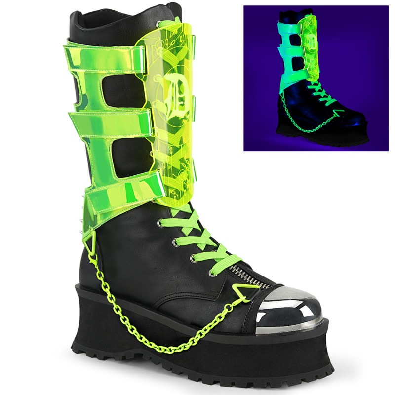 Demonia(�ǥ�˥�) GRAVEDIGGER-255 �᥿��ȥ�����å� ������륷����� �ߥåɥ����ե֡��� �Ĥ�ä������ͥ��󥰥꡼�� #Men's/Unisex������