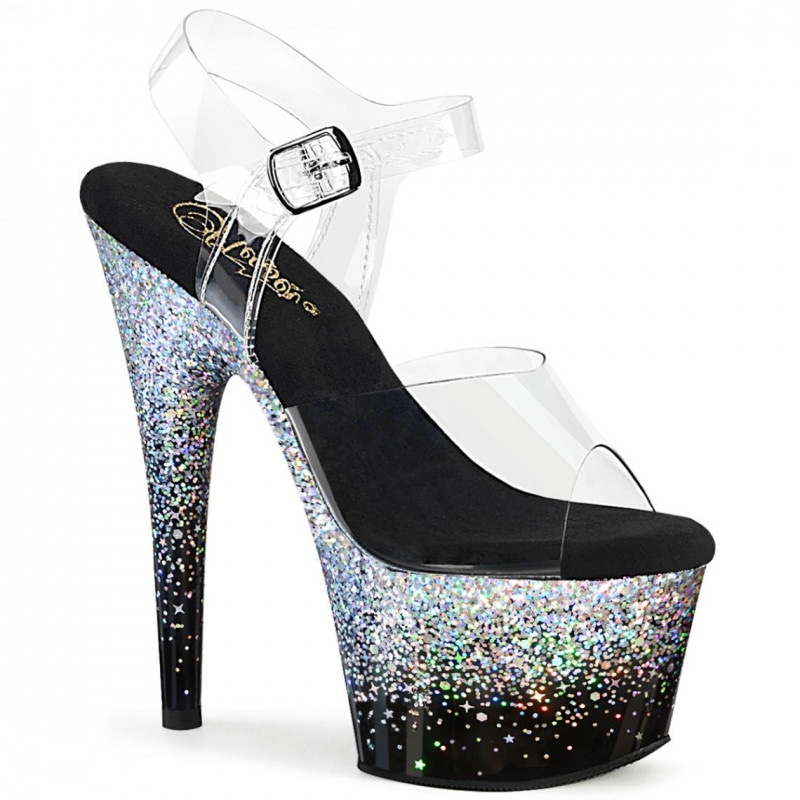 Pleaser(�ץ꡼����) ADORE-708SS ����ǡ��������� ���󥯥륹�ȥ�åץ������ ���ꥢ���֥�å�-����С��ޥ������å���������