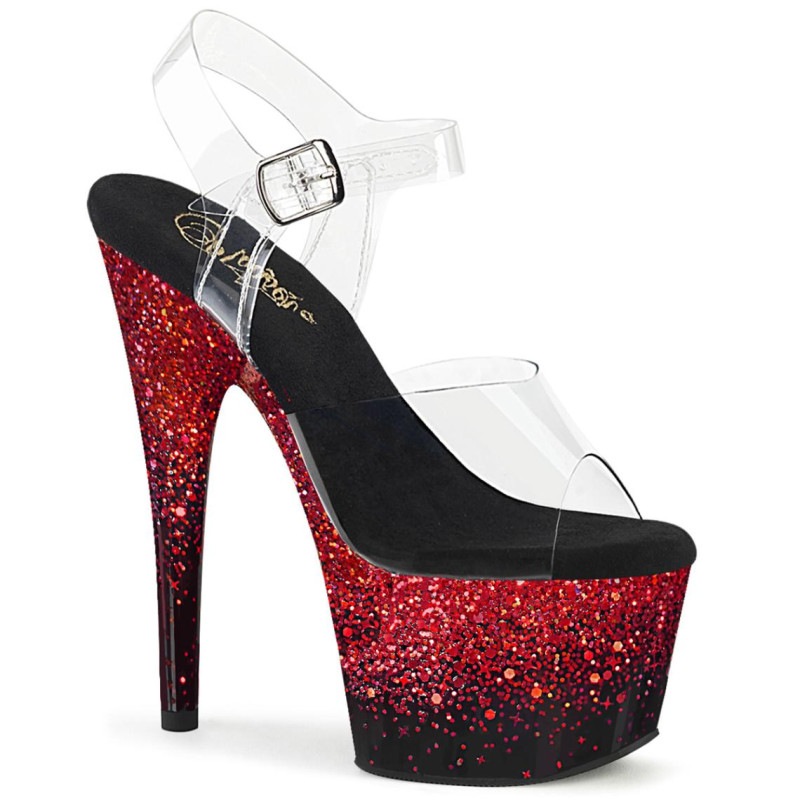 Pleaser(�ץ꡼����) ADORE-708SS ����ǡ��������� ���󥯥륹�ȥ�åץ������ ���ꥢ���֥�å�-��åɥ���å���������