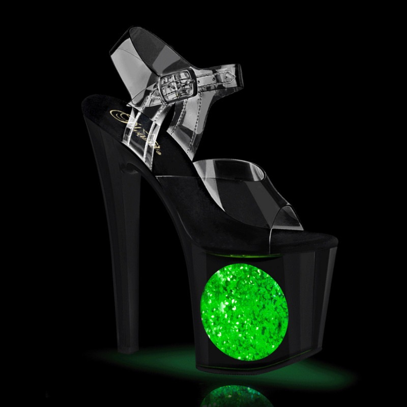 Pleaser(�ץ꡼����) ENCHANT-708LT-CIRCLE ������������ LED����ߥ͡��������쥵����� �饤�ȥ��å� USB���� ���ꥢ���֥�å�������