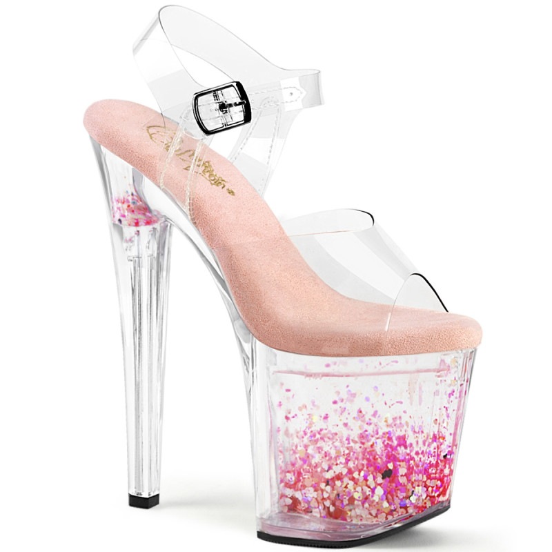 Pleaser(�ץ꡼����) ENCHANT-708AQUA-03 �ե����ƥ��󥰥���å����ϡ��� ���쥵����� ���ꥢ�����ꥢ-�٥ӡ��ԥ󥯢�����