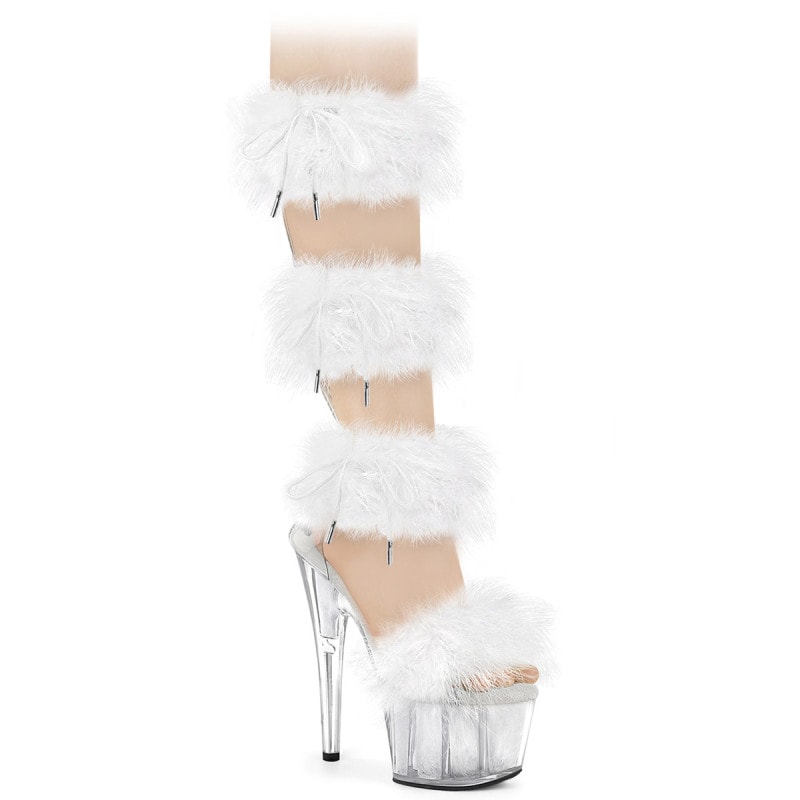 Pleaser(�ץ꡼����) ADORE-728F 4Ϣ�ޥ�ܡ��ե����Х�� �ߥåɥ����ե������ ���ꥢ-�ۥ磻�ȥե���������