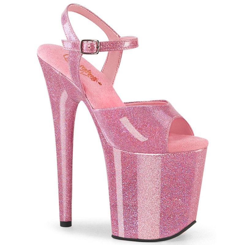 Pleaser(�ץ꡼����) FLAMINGO-809GP �ե�ߥ� Ķ���쥵����� 20cm�ҡ��� �ݡ������ �٥ӡ��ԥ󥯥���å���������