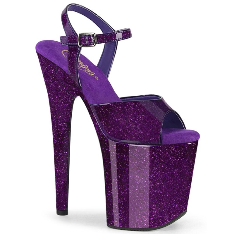 Pleaser(�ץ꡼����) FLAMINGO-809GP �ե�ߥ� Ķ���쥵����� 20cm�ҡ��� �ݡ������ �ѡ��ץ륰��å���������