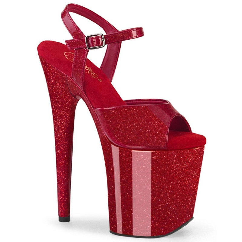Pleaser(�ץ꡼����) FLAMINGO-809GP �ե�ߥ� Ķ���쥵����� 20cm�ҡ��� �ݡ������ ��ӡ���åɥ���å���������