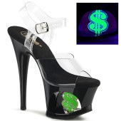 Pleaser(�ץ꡼����) MOON-708USD �ɥ뵭������åȥ��ո��쥵����� ���ꥢ���֥�å�-�ͥ��󥰥꡼�󢡼���
