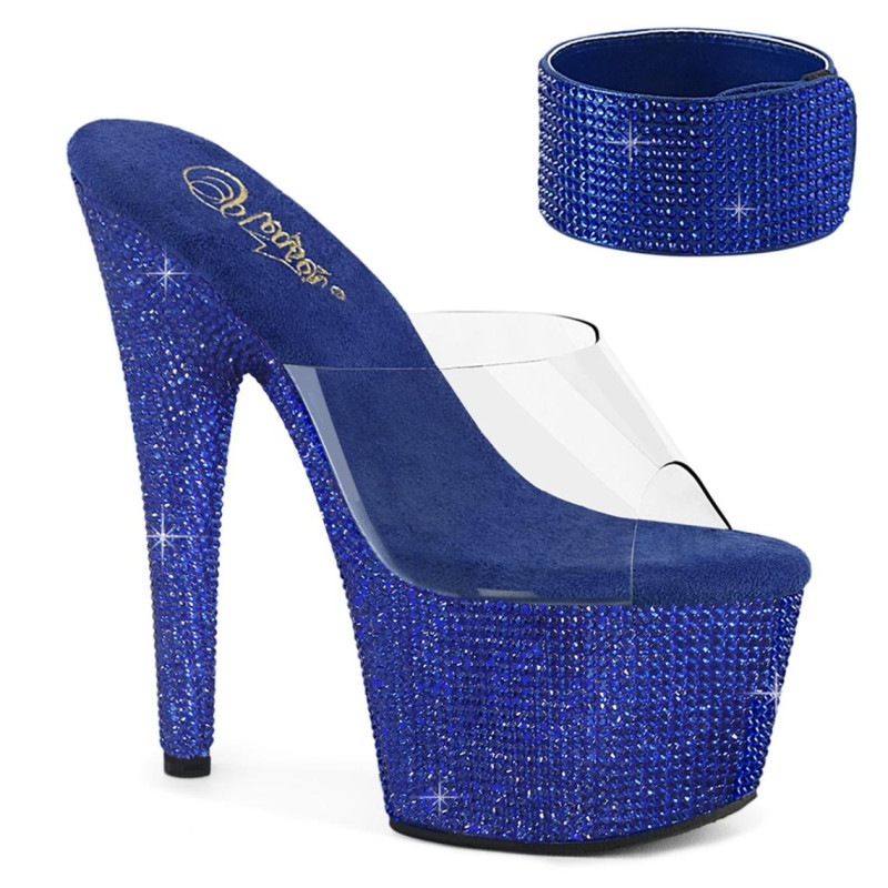 Pleaser(�ץ꡼����) BEJEWELED-712RS ���󥯥륫���դ�(ʬΥ��) �饤�󥹥ȡ�����쥵����� ���ꥢ���������֥롼RS������