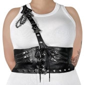 Demonia DA-105-LXL Faux Leather Waist Harness������