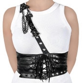 Demonia DA-105-SM Faux Leather Waist Harness������