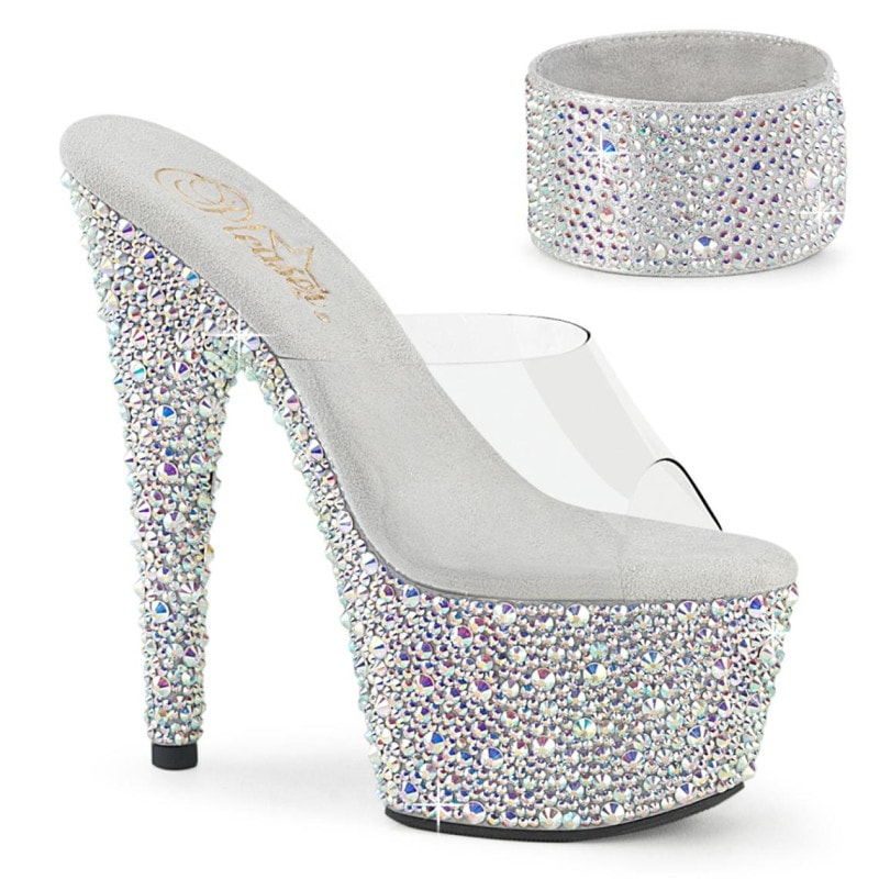 Pleaser(�ץ꡼����) BEJEWELED-712MS ���󥯥륫���դ�(ʬΥ��) �饤�󥹥ȡ�����쥵����� ���ꥢ������С�AB RS������