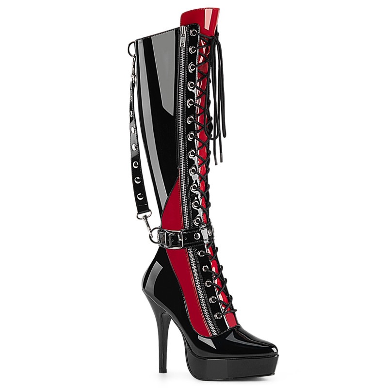Devious(Pleaser) INDULGE-2028 �졼�����åץˡ��ϥ��֡��� ���ȡ��󥫥顼 ������ZIP �֥�å�-��åɢ�����