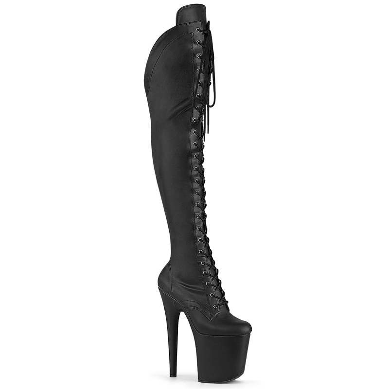Pleaser(�ץ꡼����) FLAMINGO-3014 �졼�����åץե���� Ķ���� �����С��ˡ��֡��� 2/3������ZIP �Ĥ�ä���������