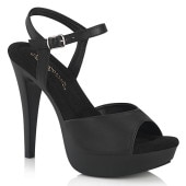 Fabulicious Flair-420 in Black Vegan Leather – Pleaser Shoes