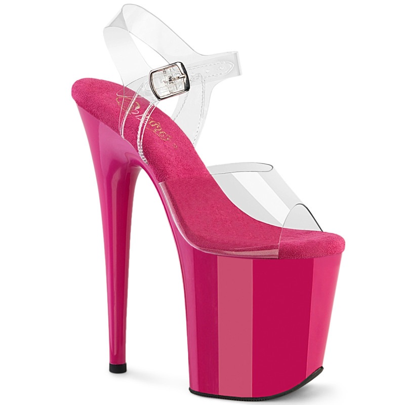 Pleaser(�ץ꡼����) FLAMINGO-808 �ե�ߥ� Ķ���� ���󥯥륹�ȥ�åץ������ �ݡ������ ���ꥢ���ۥåȥԥ󥯢�����