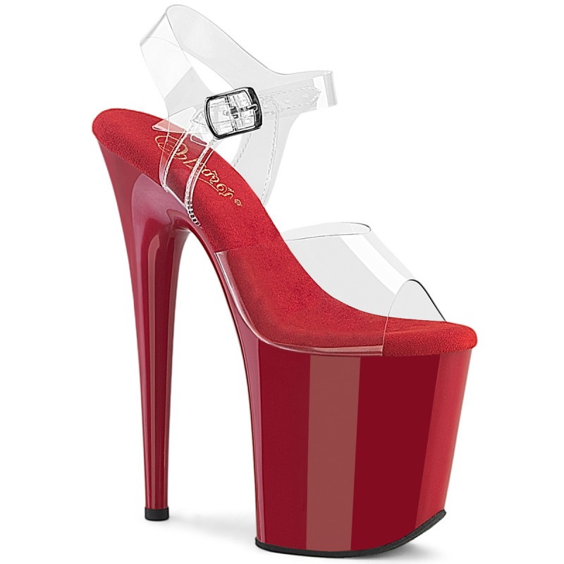 Pleaser(�ץ꡼����) FLAMINGO-808 �ե�ߥ� Ķ���쥢�󥯥륹�ȥ�åץ������ 20cm�ҡ��� �ݡ������ ���ꥢ����åɢ�����