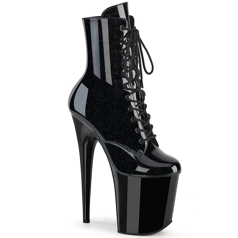 Pleaser(�ץ꡼����) FLAMINGO-1020BLG �ե�ߥ� 20cm�ҡ��� ���쥷�硼�ȥ֡��� ������ZIP ���ʥ������֥롼����å���������