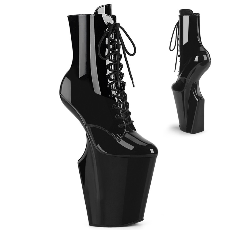 Pleaser(�ץ꡼����) WORSHIP-1020 �ҡ���쥹���쥢�󥯥�֡��� 25cm��ҡ���̵�� 12cm���� ������ZIP ���ʥ���������