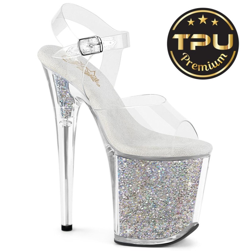 Pleaser(�ץ꡼����) FLAMINGO-808PREM-RSI �饤�󥹥ȡ������ ���󥯥륹�ȥ�åץ������ ���ե�TPU���åѡ� 8�����(��20cm)�ҡ��� ���ꥢ�����ꥢ-����С�AB RS������