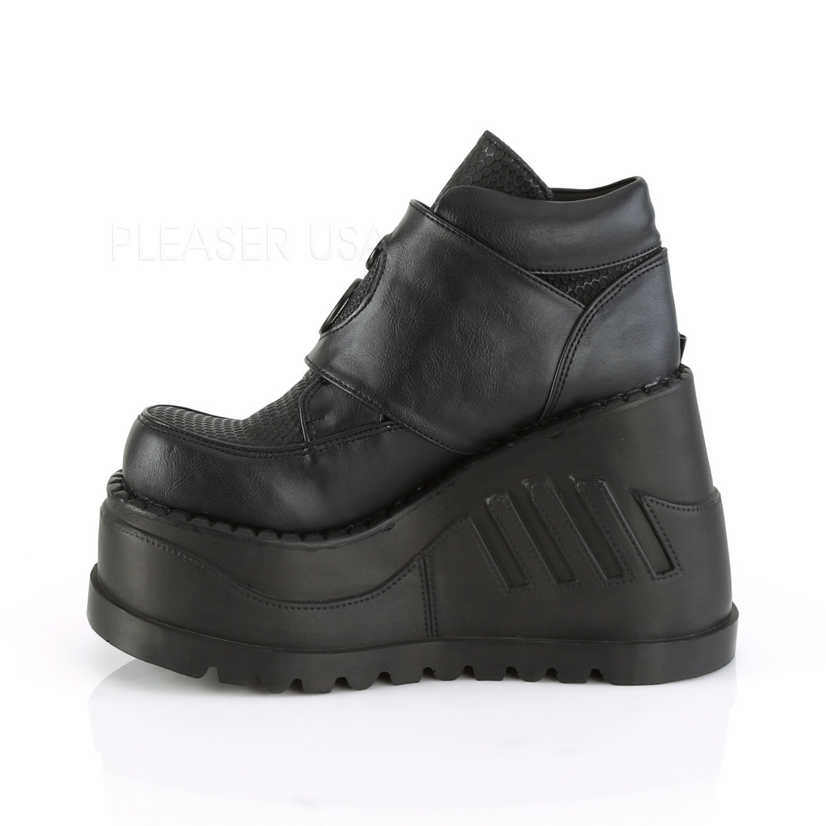 Demonia(�ǥ�˥�) STOMP-15 ���쥹�ˡ����� ���ʥåץХå��� �Ĥ�ä��� 4 3/4inch Wedge PF������