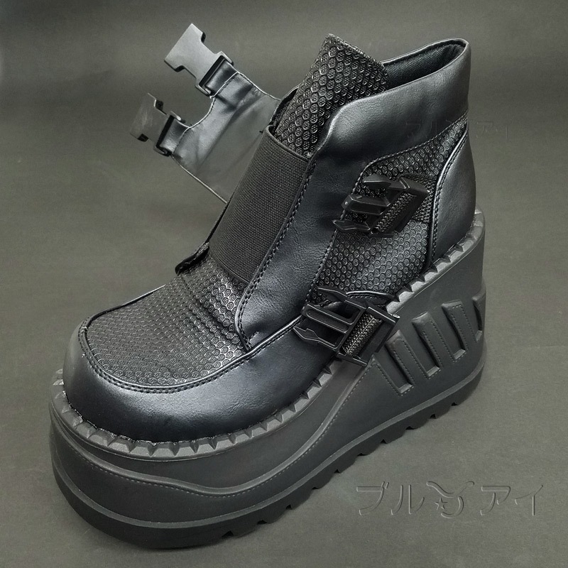 Demonia(�ǥ�˥�) STOMP-15 ���쥹�ˡ����� ���ʥåץХå��� �Ĥ�ä��� 4 3/4inch Wedge PF������