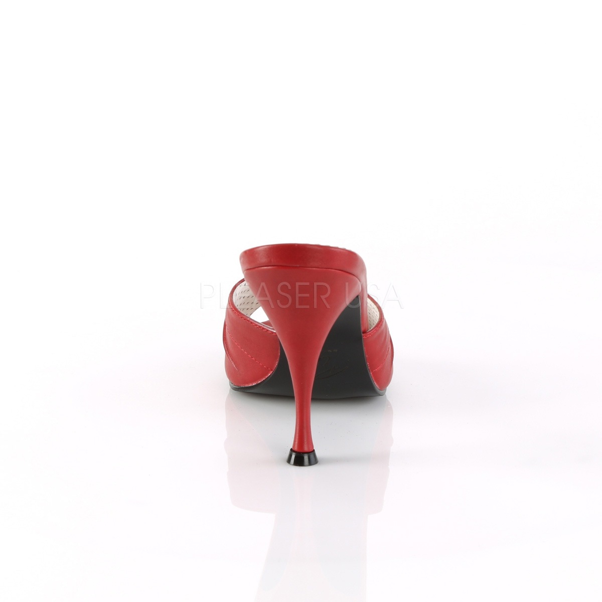 Pin Up Couture MONROE-01 4 1/4inch Flared Heel Slide������