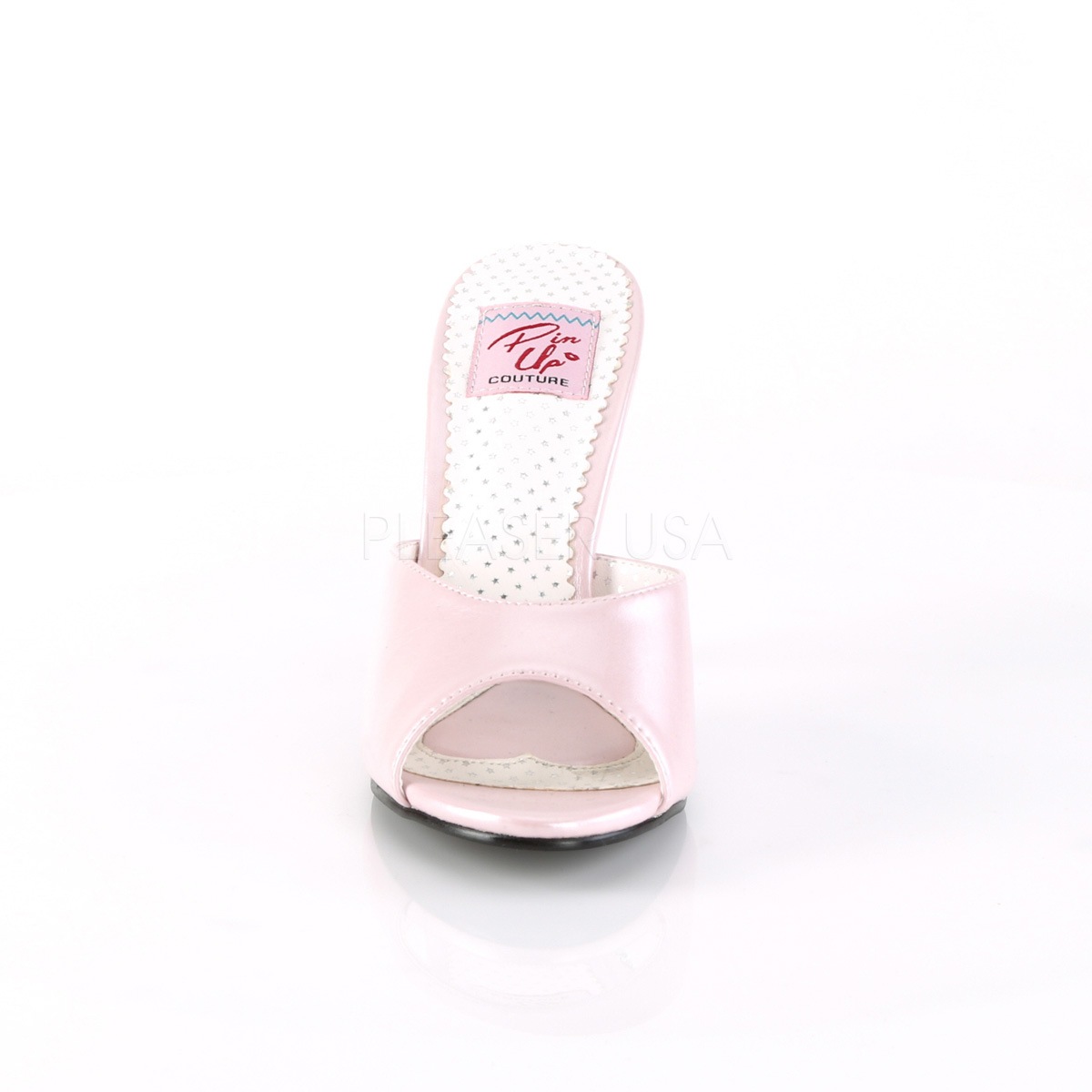 Pin Up Couture MONROE-05 4 1/4inch Flared Heel Slide������