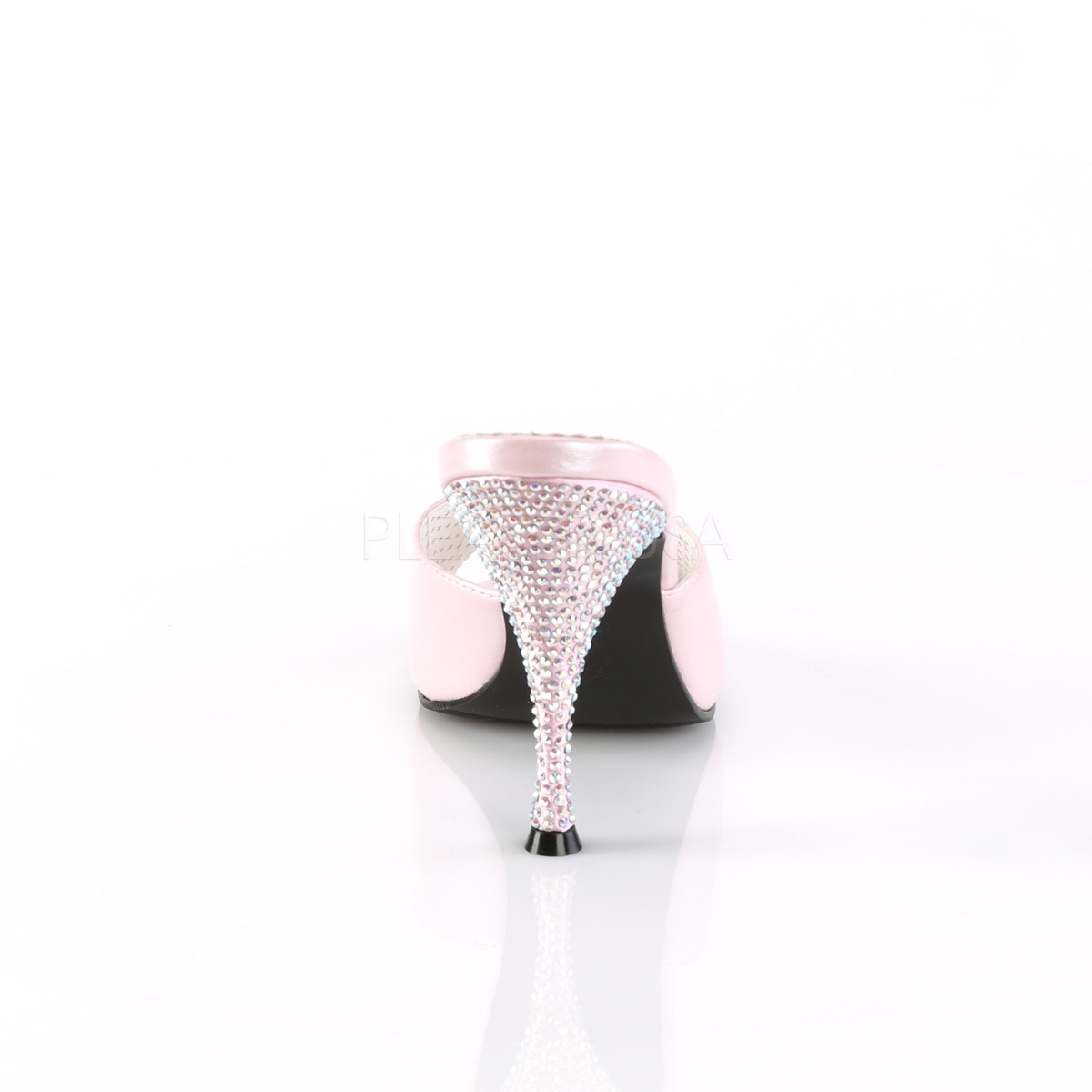 Pin Up Couture MONROE-05 4 1/4inch Flared Heel Slide������