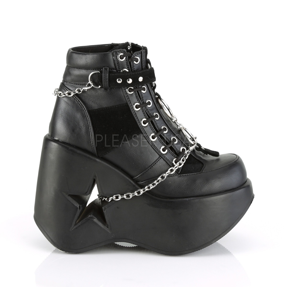 Demonia(�ǥ�˥�) DYNAMITE-101 �������åȥ��� ���쥹�ˡ����� 5inch Star Cutout PF������