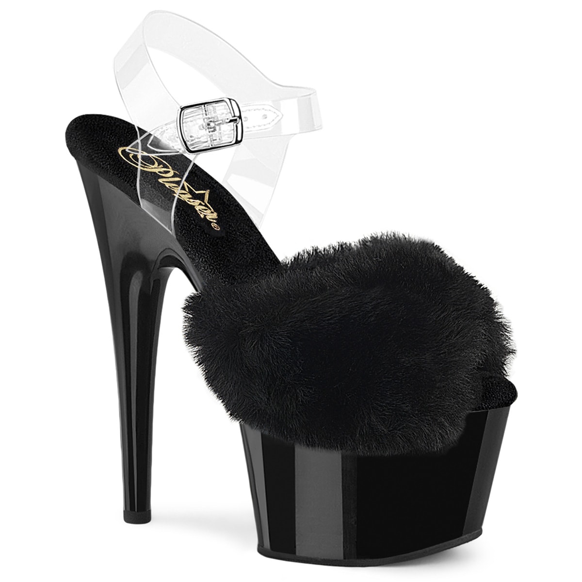 Pleaser(�ץ꡼����) ADORE-708FUR �ե������ե������åѡ� ���󥯥륹�ȥ�å׸��쥵����� 7������ҡ��� �� �֥�å�������