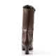 Funtasma VICTORIAN-120 2 3/4inch Heel Front Lace Up Mid Calf Boot w/Inner Side Zip������