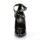 Pleaser SEDUCE-443 5inch Crisscross Pump W/ Eyelet-Hole Punch������