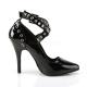 Pleaser SEDUCE-443 5inch Crisscross Pump W/ Eyelet-Hole Punch������