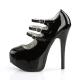 Bordello TEEZE-05 5 3/4inch Heel 3 Buckle Strapped Concealed Platform������