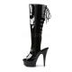 Pleaser DELIGHT-2018 6inch Heel, 1 3/4inch PF Open Toe/Heel Knee Boot������