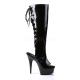 Pleaser DELIGHT-2018 6inch Heel, 1 3/4inch PF Open Toe/Heel Knee Boot������