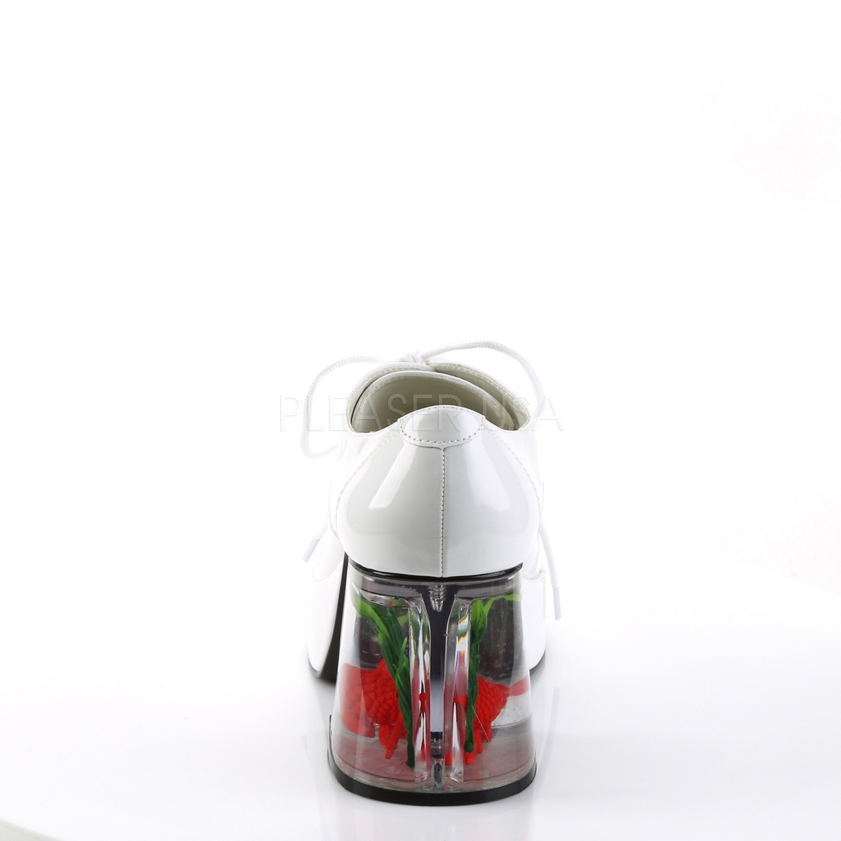 Funtasma PIMP-02 3 1/2inch Heel, 1 1/2inch PF #Men's Disco Platform w/Floating Fish