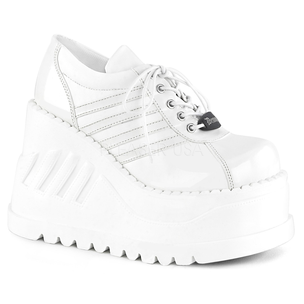 Demonia(�ǥ�˥�) STOMP-08 ���쥹�ˡ����� �� �ۥ磻�� 4 3/4inch Wedge PF������