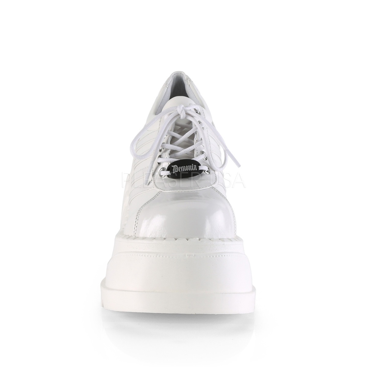 Demonia(�ǥ�˥�) STOMP-08 ���쥹�ˡ����� �� �ۥ磻�� 4 3/4inch Wedge PF������