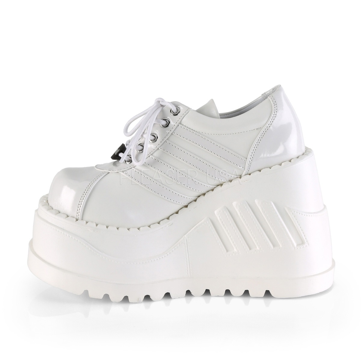 Demonia(�ǥ�˥�) STOMP-08 ���쥹�ˡ����� �� �ۥ磻�� 4 3/4inch Wedge PF������