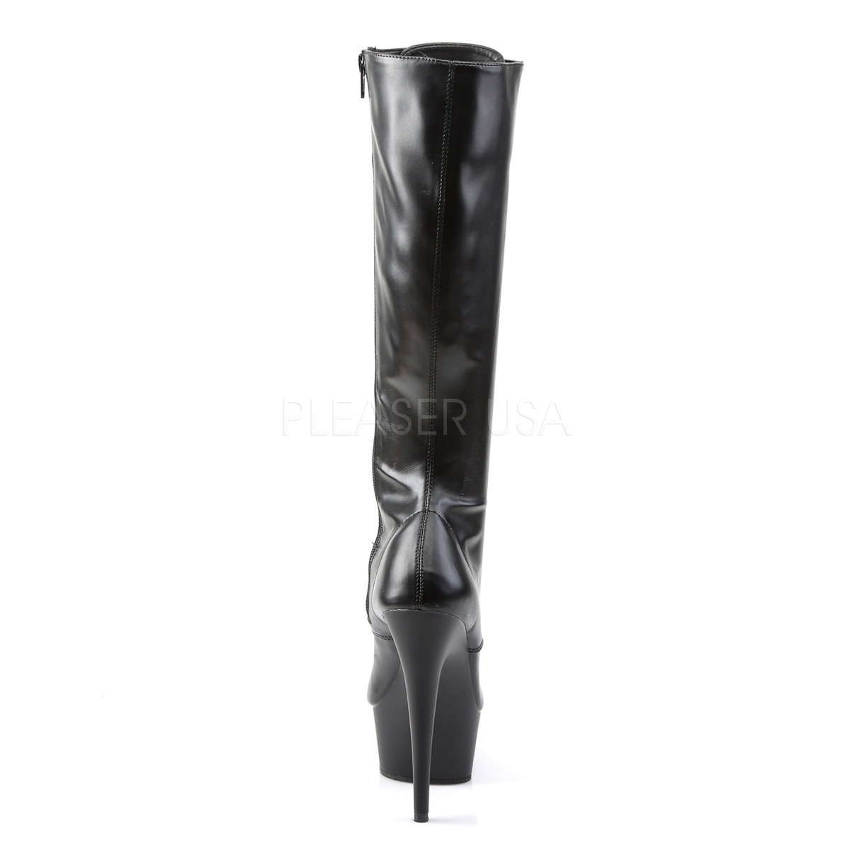 Pleaser DELIGHT-2023 6inch Heel, 1 3/4inch PF Stretch Knee BT, Side Zip������