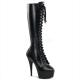 Pleaser DELIGHT-2023 6inch Heel, 1 3/4inch PF Stretch Knee BT, Side Zip������