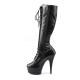 Pleaser DELIGHT-2023 6inch Heel, 1 3/4inch PF Stretch Knee BT, Side Zip������
